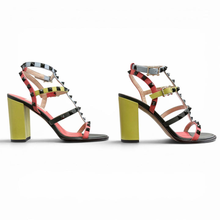 Pristine Valentino Garavani Sandals Rockstud Ankle Sandals 36 KW2S0838