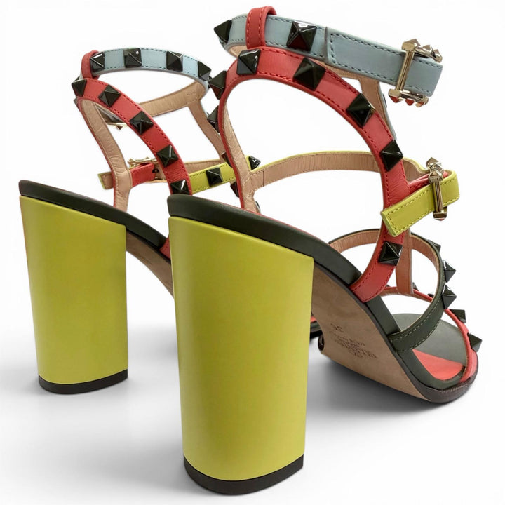 Pristine Valentino Garavani Sandals Rockstud Ankle Sandals 36 KW2S0838