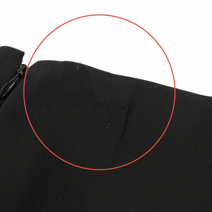 Great CHANEL Long skirt Triangle With logo black polyester Women 40 P14562V08226