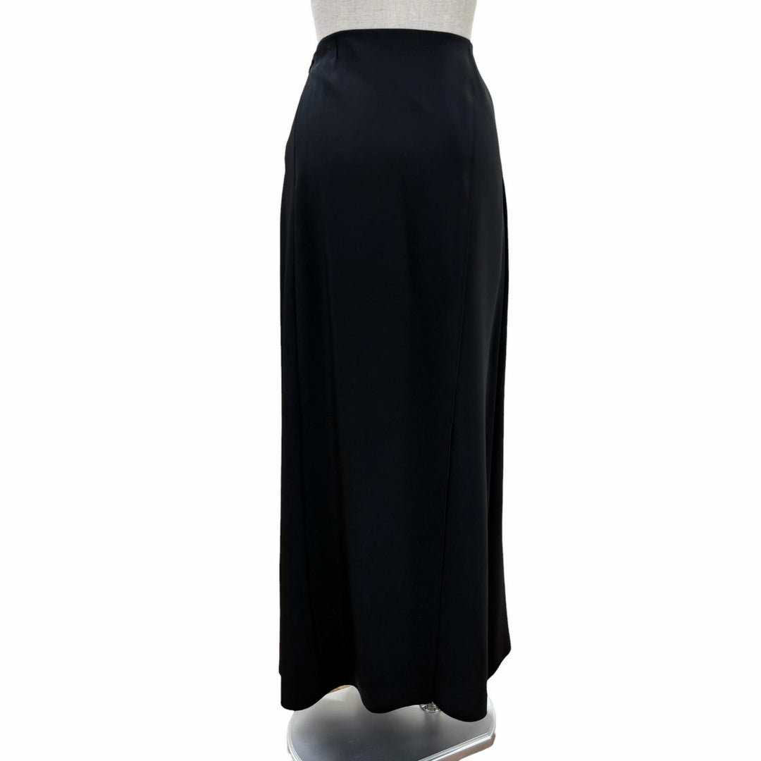 Great CHANEL Long skirt Triangle With logo black polyester Women 40 P14562V08226