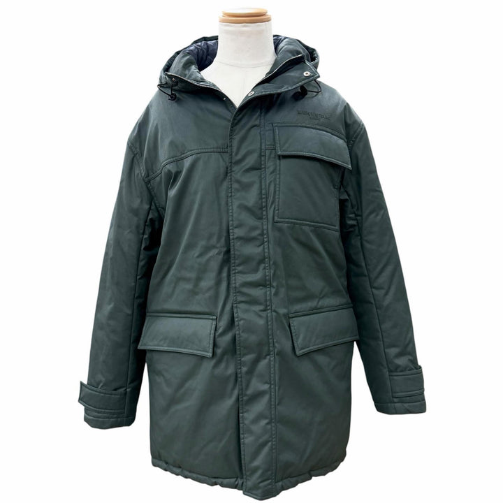 Pristine MAISON KITSUNE Mod coat khaki polyamide mens S HU02280WE0003