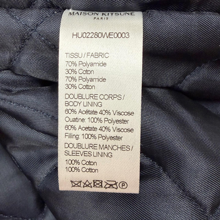 Pristine MAISON KITSUNE Mod coat khaki polyamide mens S HU02280WE0003
