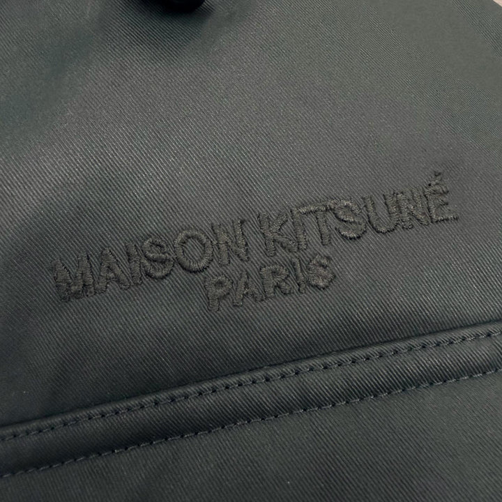 Pristine MAISON KITSUNE Mod coat khaki polyamide mens S HU02280WE0003