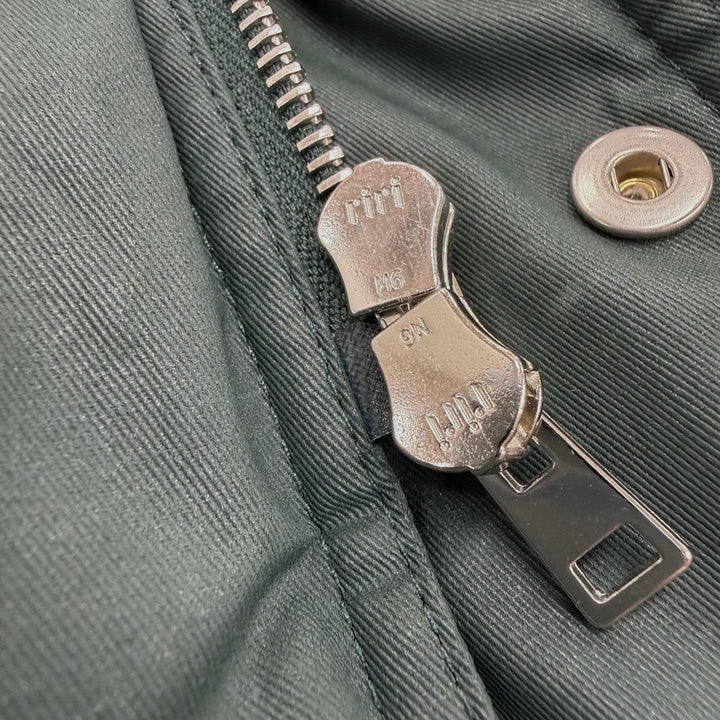 Pristine MAISON KITSUNE Mod coat khaki polyamide mens S HU02280WE0003