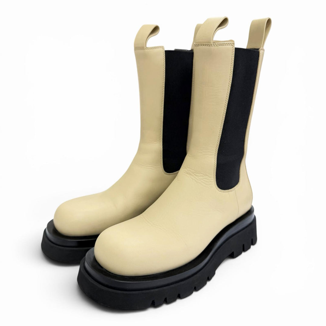 Excellent BOTTEGAVENETA boots The Rug Side-gore Chelsea boots, leather 38 592045