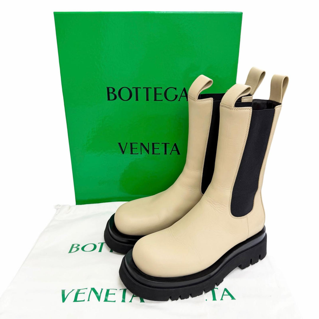 Excellent BOTTEGAVENETA boots The Rug Side-gore Chelsea boots, leather 38 592045