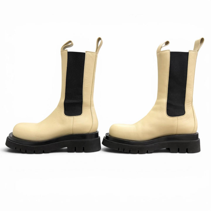 Excellent BOTTEGAVENETA boots The Rug Side-gore Chelsea boots, leather 38 592045