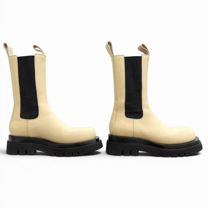 Excellent BOTTEGAVENETA boots The Rug Side-gore Chelsea boots, leather 38 592045