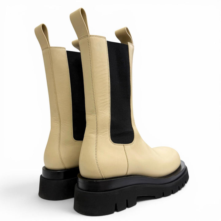 Excellent BOTTEGAVENETA boots The Rug Side-gore Chelsea boots, leather 38 592045