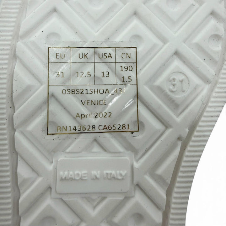 Pristine Christian Dior High cut sneakers Oblique High Top Gray Kids 31 B23
