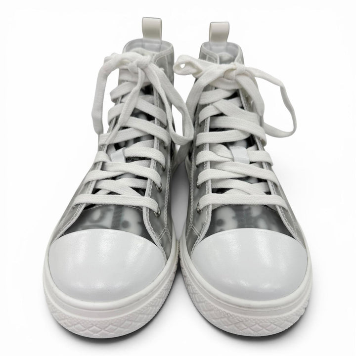 Pristine Christian Dior High cut sneakers Oblique High Top Gray Kids 31 B23