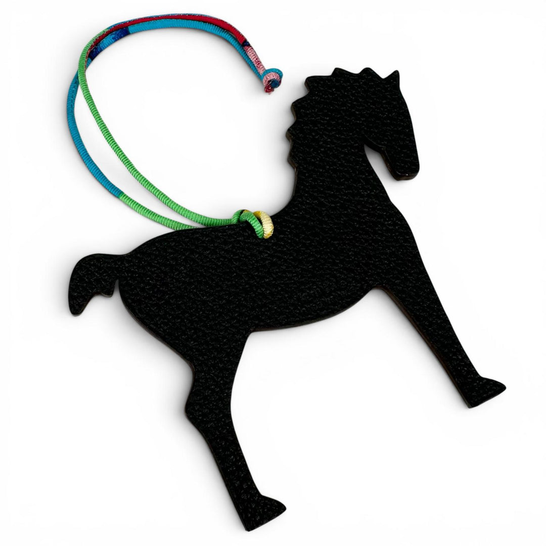 Pristine HERMES charm Petit H Bag Charm Cheval Horse horse pink Epsom Women