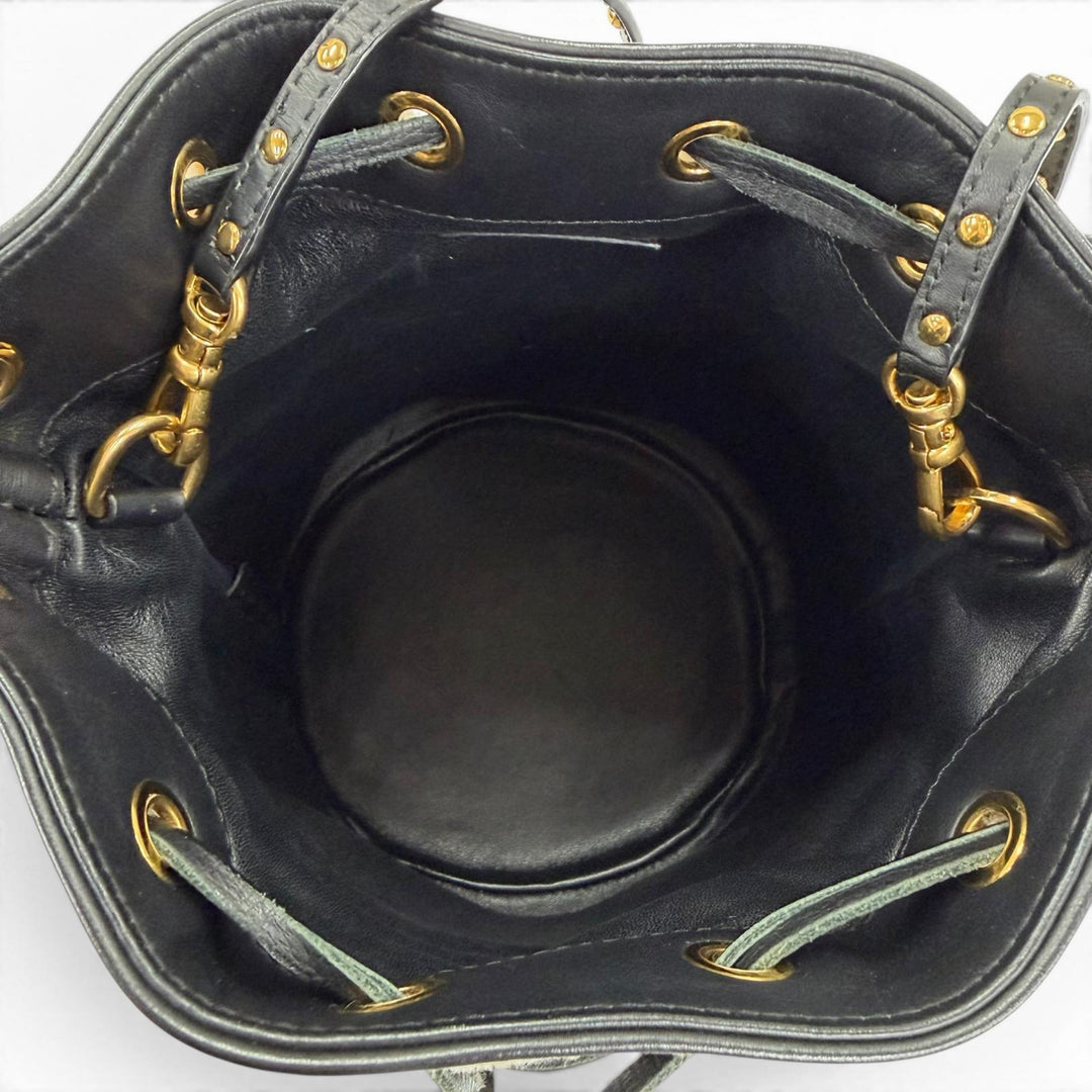 Excellent J&M Davidson Shoulder Bag Charleston Collection Carnival Mouton 2-Way