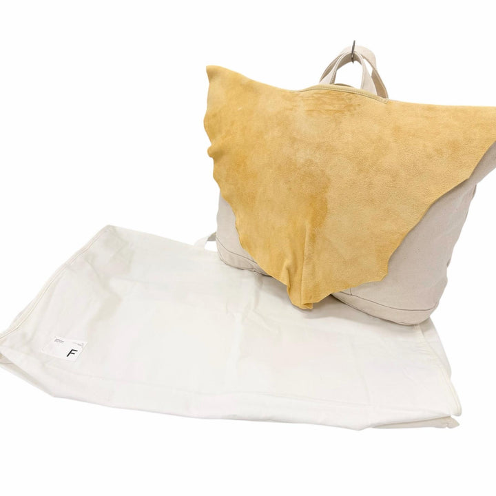 Pristine VISVIM Tote Bag UT.RIME TOTE(L) Suede leather canvas large