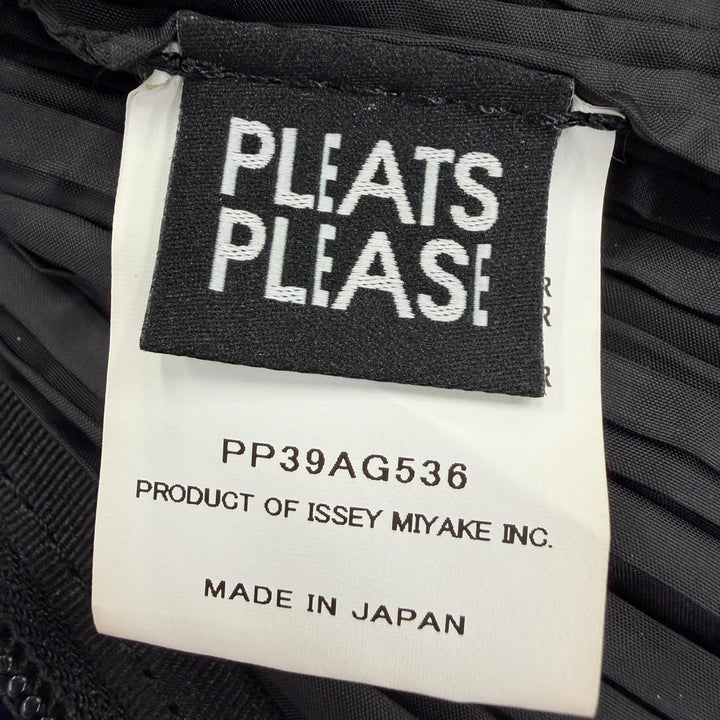 Excellent PLEATS PLEASE Sling bag Pleated drawstring black Women PP39AG536