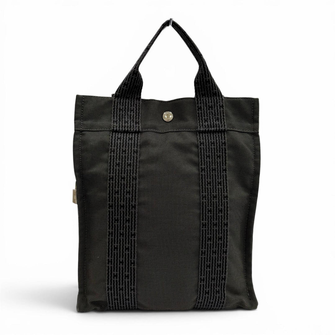 Excellent HERMES Backpack Daypack Her Line add PM gray polyamide Women