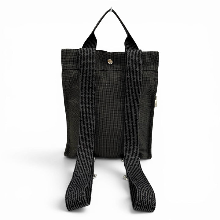 Excellent HERMES Backpack Daypack Her Line add PM gray polyamide Women