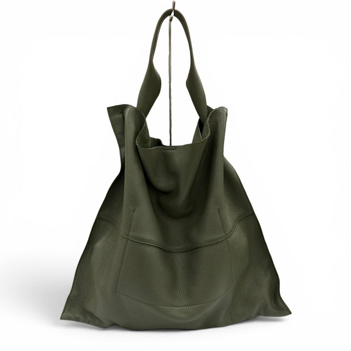 Excellent JIL SANDER Tote Bag XIAO One handle green leather Women
