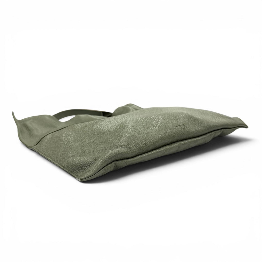 Excellent JIL SANDER Tote Bag XIAO One handle green leather Women
