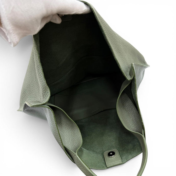 Excellent JIL SANDER Tote Bag XIAO One handle green leather Women