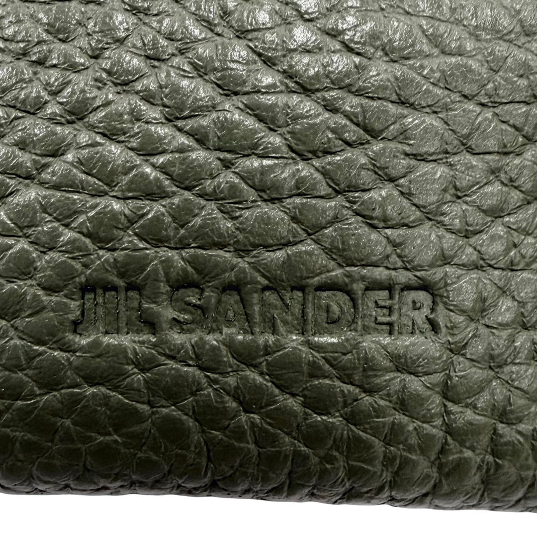 Excellent JIL SANDER Tote Bag XIAO One handle green leather Women