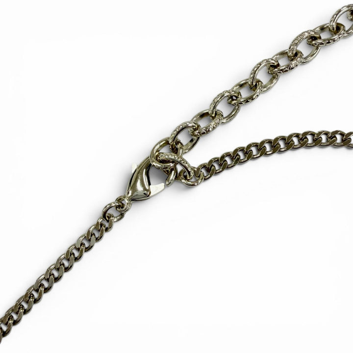 Excellent CHANEL Necklace COCO Mark Rhinestone Perfume Motif Pendant gold A22C