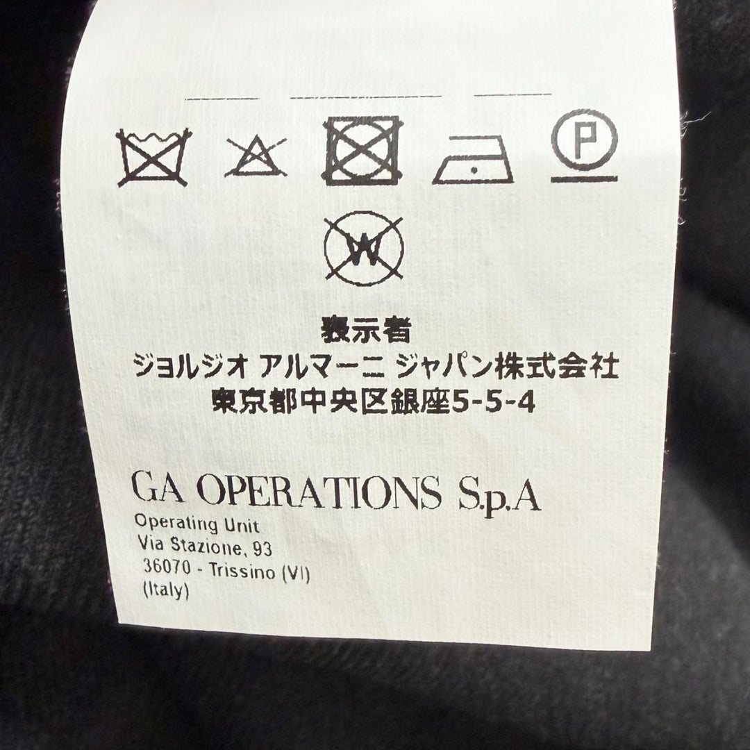 Excellent EMPORIO ARMANI Chester coat Black tag, glen check pattern