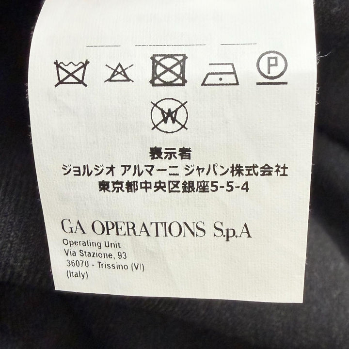 Excellent EMPORIO ARMANI Chester coat Black tag, glen check pattern