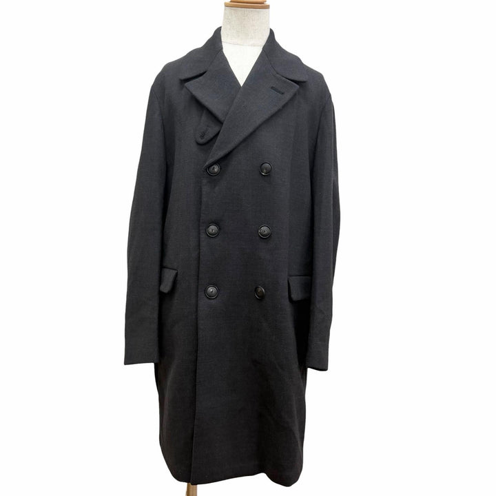 Excellent EMPORIO ARMANI Chester coat Black tag, glen check pattern
