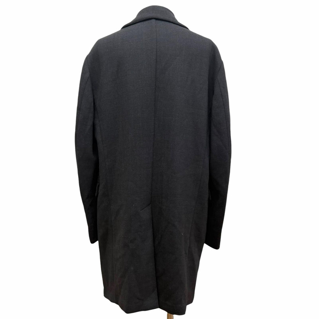 Excellent EMPORIO ARMANI Chester coat Black tag, glen check pattern