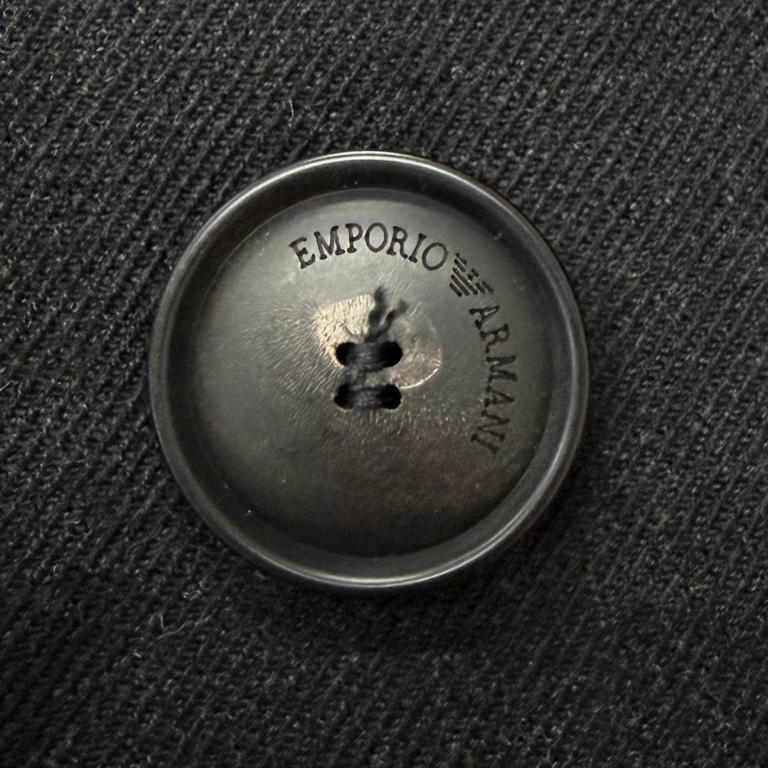 Excellent EMPORIO ARMANI Chester coat Black tag, glen check pattern