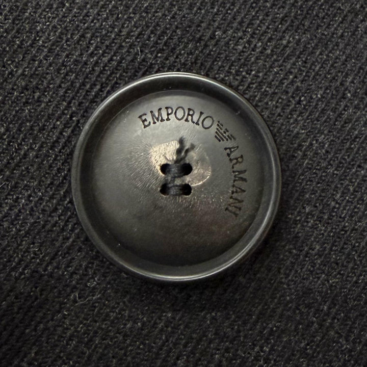 Excellent EMPORIO ARMANI Chester coat Black tag, glen check pattern