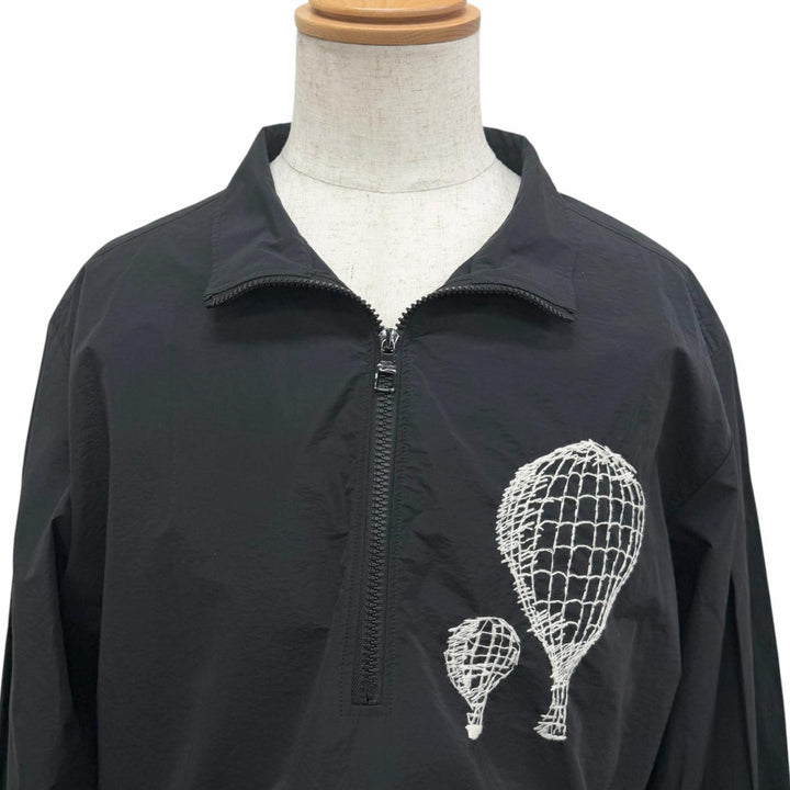 Great LOUIS VUITTON Blouson Embroidered Technical Cotton Zip Shirt Pullover