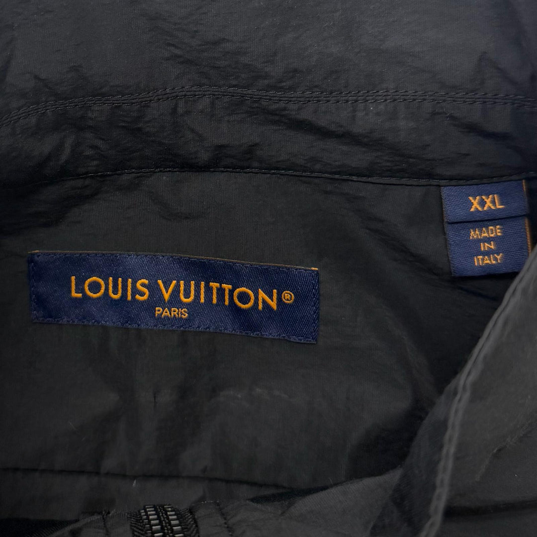 Great LOUIS VUITTON Blouson Embroidered Technical Cotton Zip Shirt Pullover
