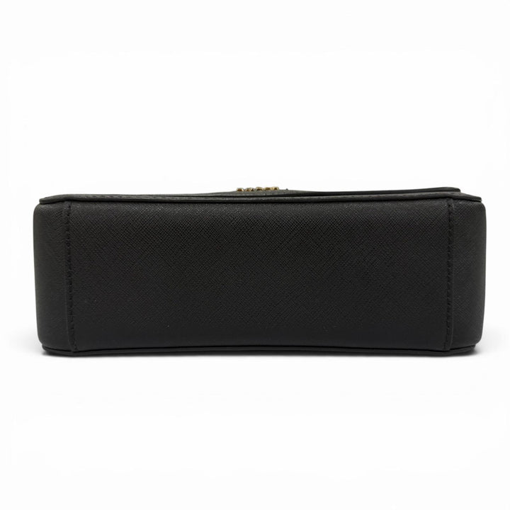 Excellent BALLY Shoulder Bag Seliah Logo Metal Leather Chain black leather Women