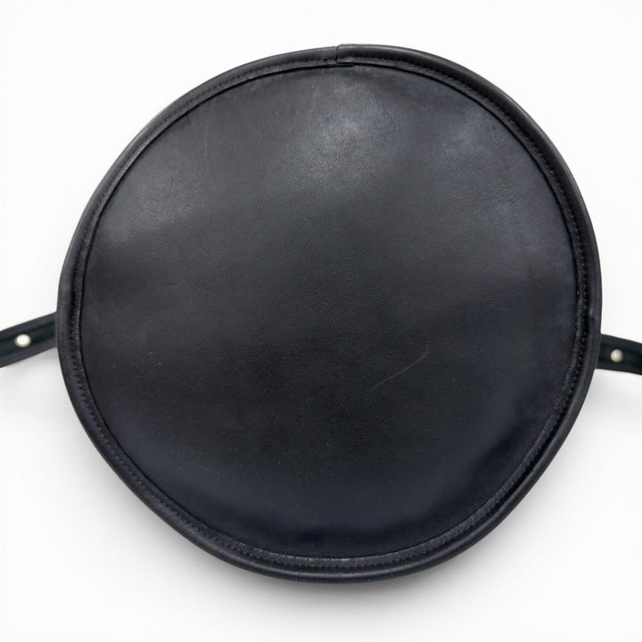 Great COACH Shoulder Bag Old Coach Glove Leather Bucket Handbag black Women 9085