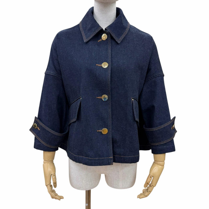 Excellent Mackintosh Denim Jacket HUMBIE DENIM JACKET With logo button Women 6