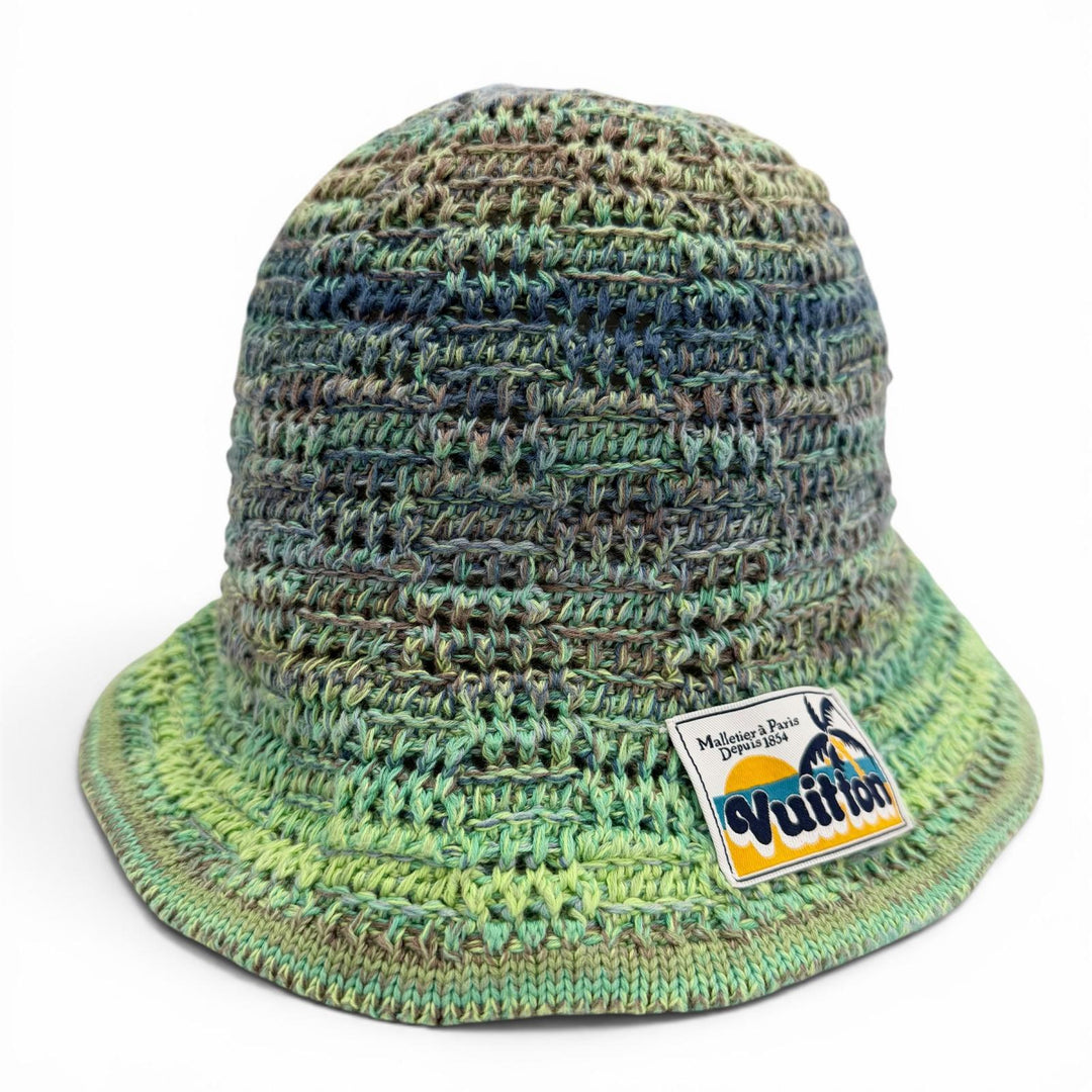 Great LOUIS VUITTON hat green cotton mens S M7557M
