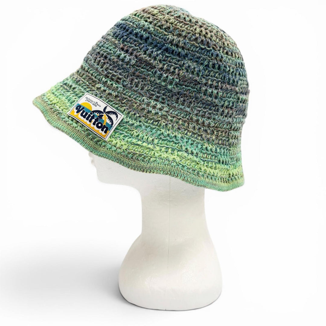 Great LOUIS VUITTON hat green cotton mens S M7557M