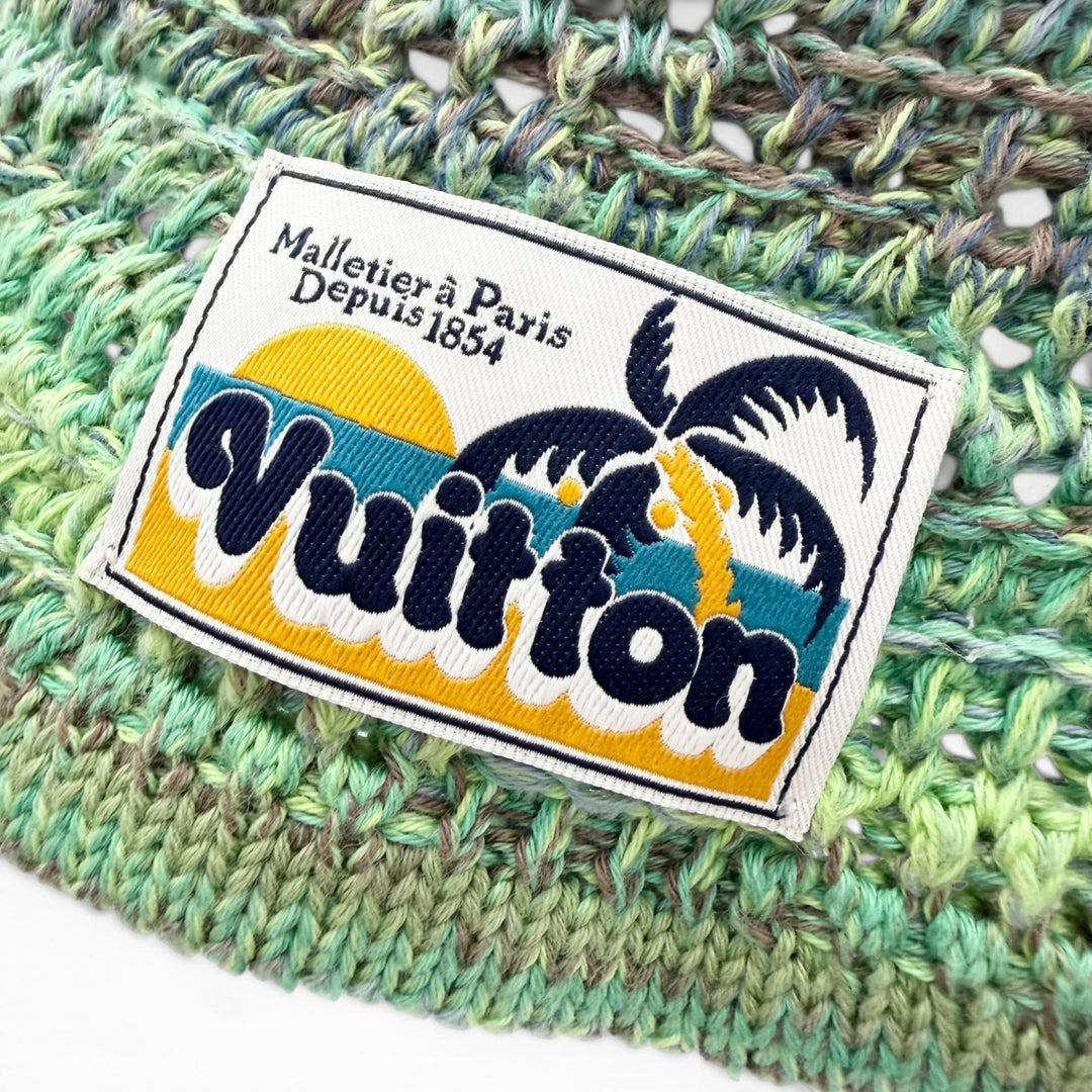 Great LOUIS VUITTON hat green cotton mens S M7557M