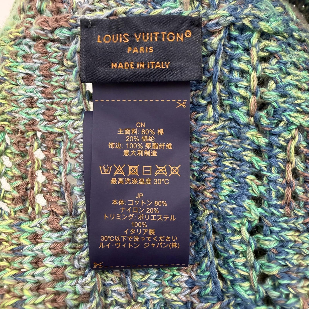 Great LOUIS VUITTON hat green cotton mens S M7557M
