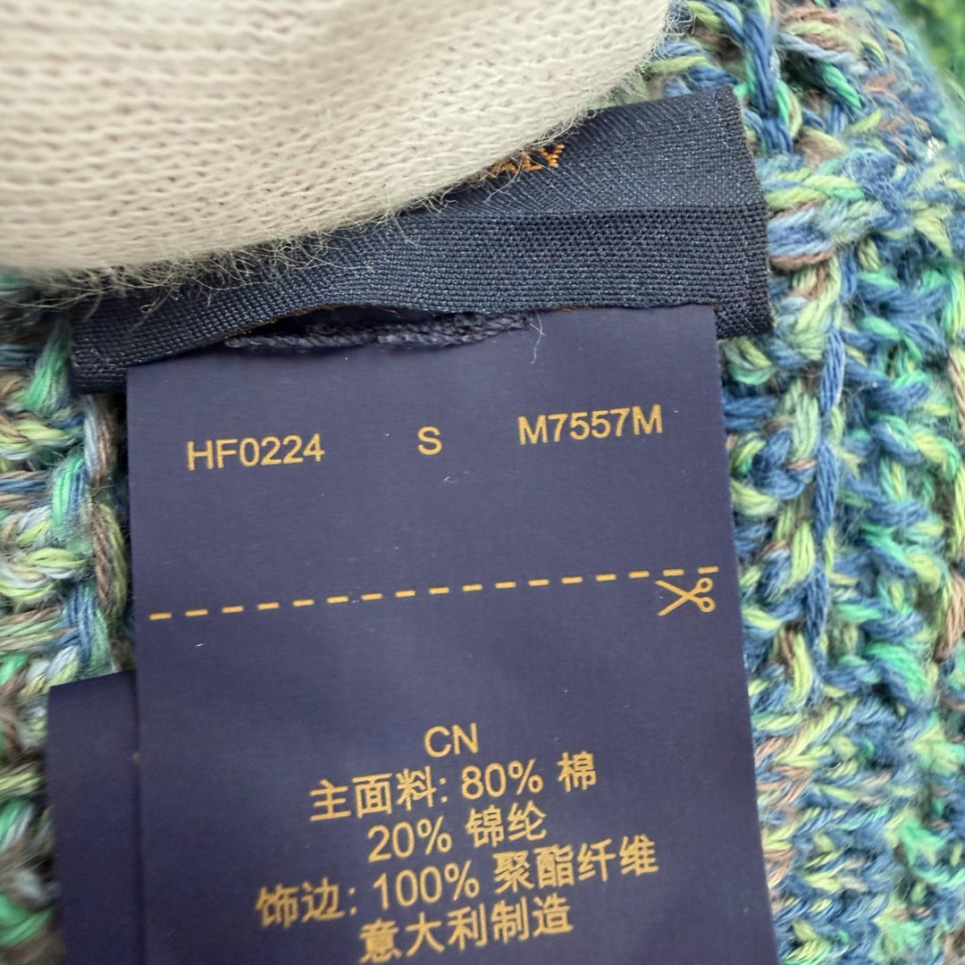 Great LOUIS VUITTON hat green cotton mens S M7557M