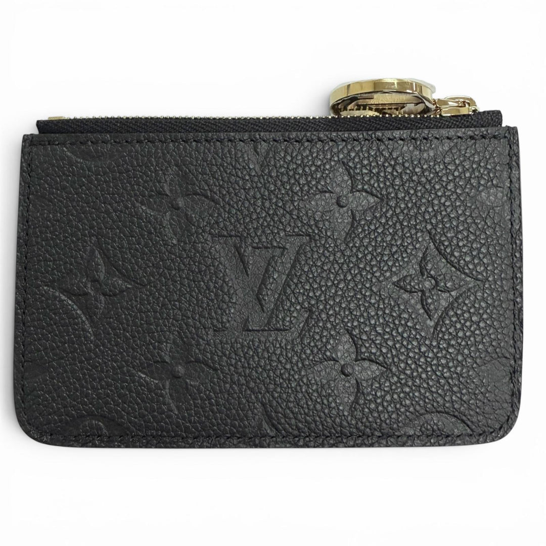 Excellent LOUIS VUITTON Card Case Card Case Porto Cult Romy Noir M81883
