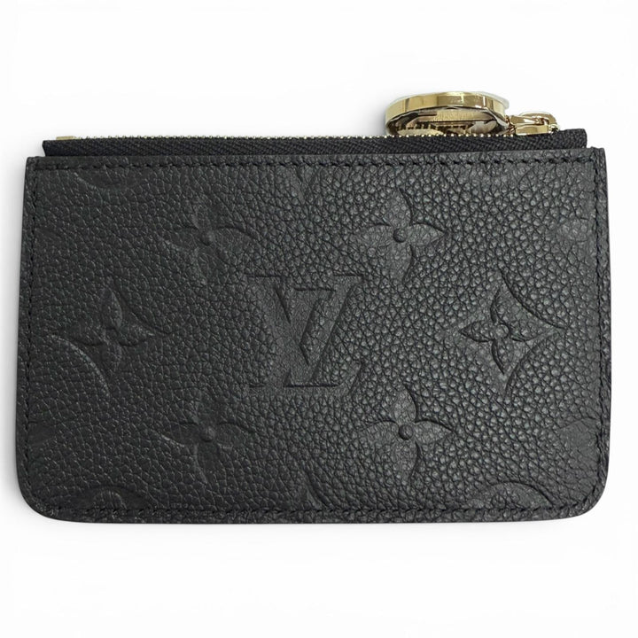Excellent LOUIS VUITTON Card Case Card Case Porto Cult Romy Noir M81883