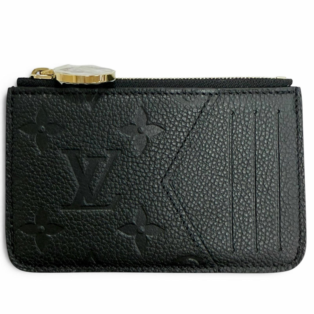 Excellent LOUIS VUITTON Card Case Card Case Porto Cult Romy Noir M81883