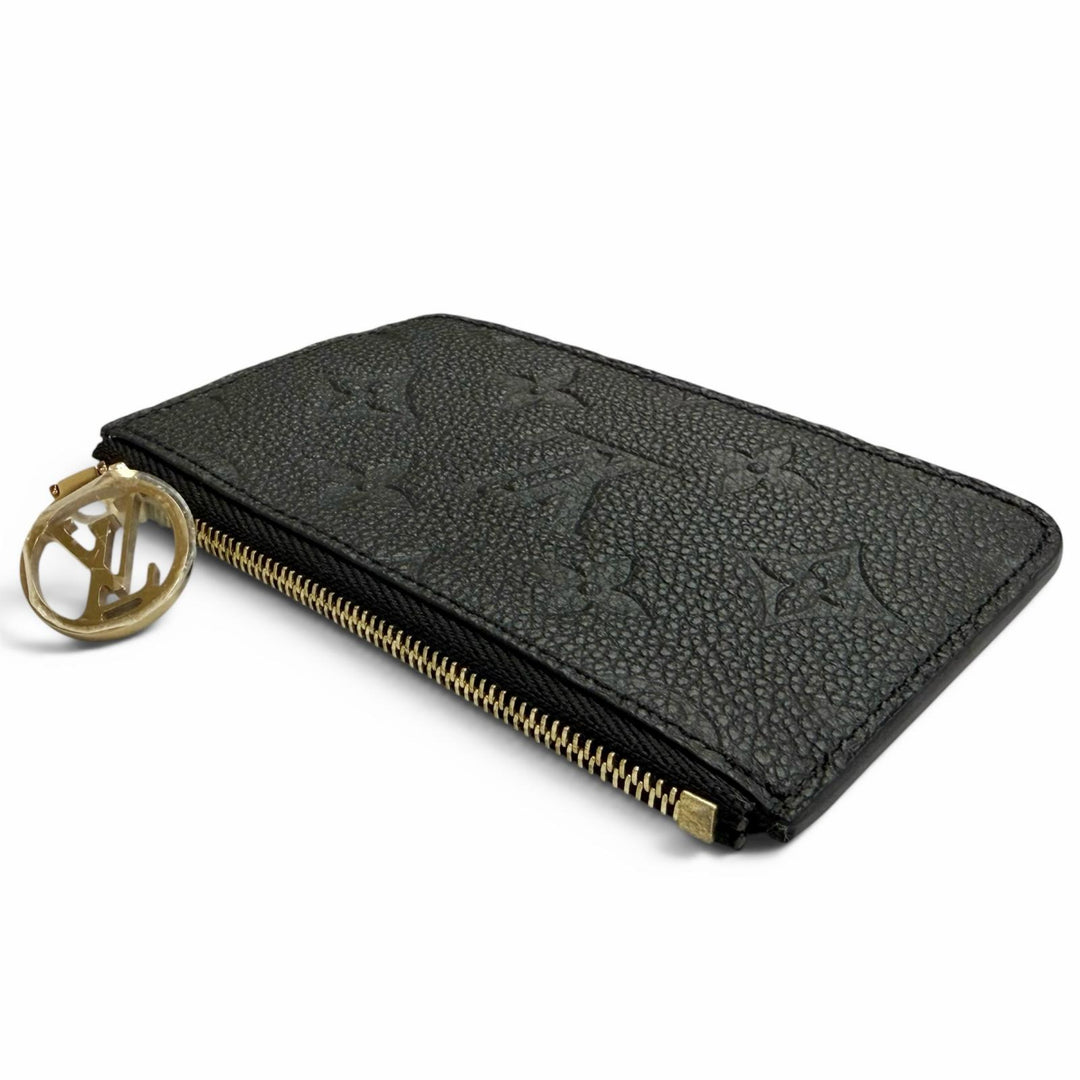 Excellent LOUIS VUITTON Card Case Card Case Porto Cult Romy Noir M81883