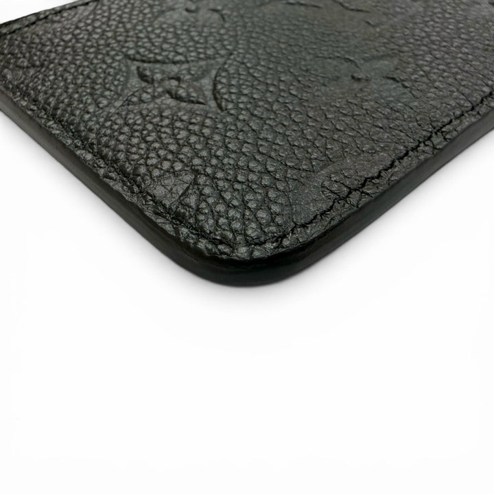 Excellent LOUIS VUITTON Card Case Card Case Porto Cult Romy Noir M81883