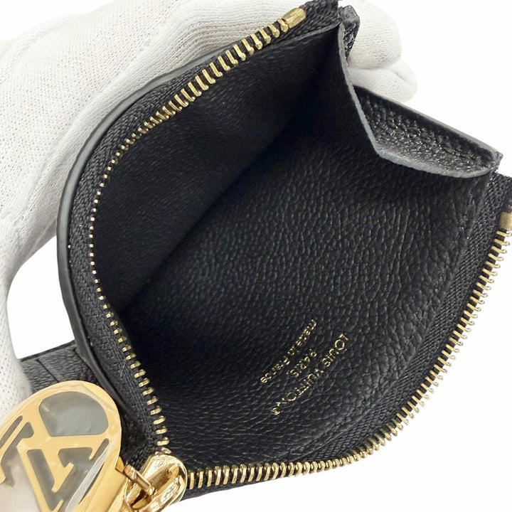 Excellent LOUIS VUITTON Card Case Card Case Porto Cult Romy Noir M81883