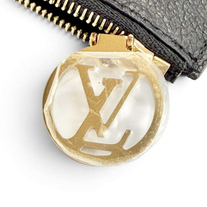 Excellent LOUIS VUITTON Card Case Card Case Porto Cult Romy Noir M81883