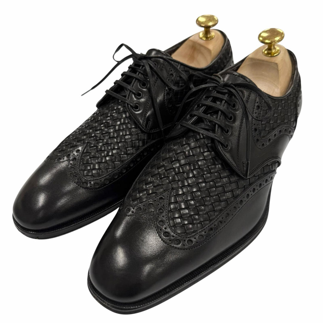 Discounted Great Salvatore Ferragamo Leather shoes black leather mens 6.5